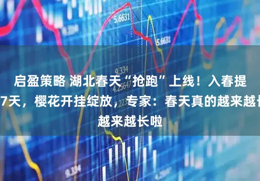 启盈策略 湖北春天“抢跑”上线！入春提前17天，樱花开挂绽放，专家：春天真的越来越长啦